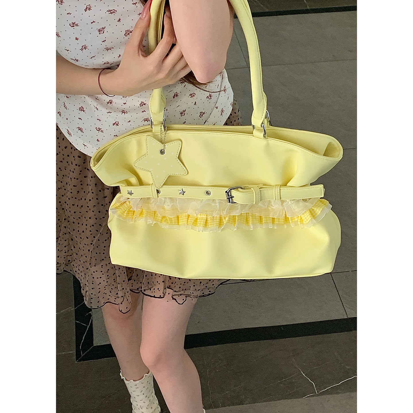 Women's Korean Style Sense Underarm Summer Simple Tote Bag