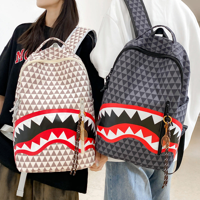 Capacity Personalized Shark Quirky Ideas Ugly Leisure Backpack