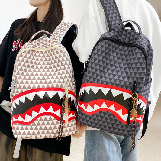 Capacity Personalized Shark Quirky Ideas Ugly Leisure Backpack
