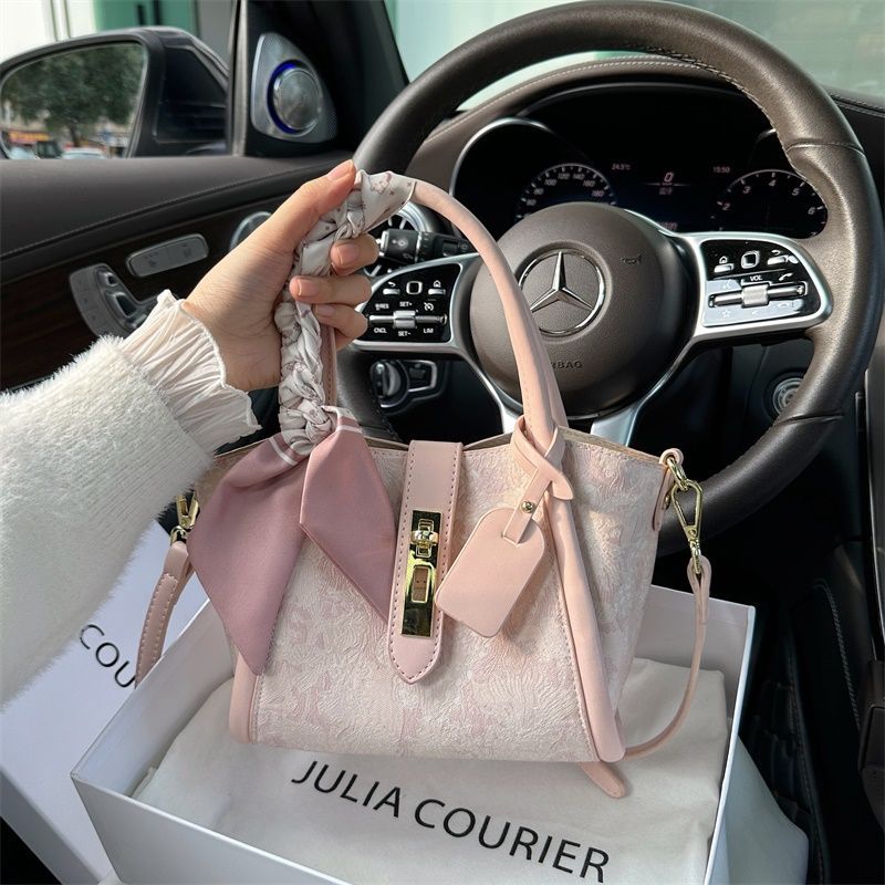 Niche Lace Embroidery Vegetable Basket Female Women's Handbag