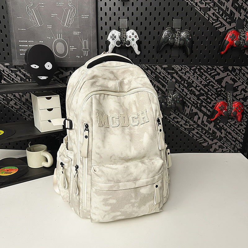 Women's & Men's Large Capacity Burden Alleviation Adjustable College Trip Leisure Backpack