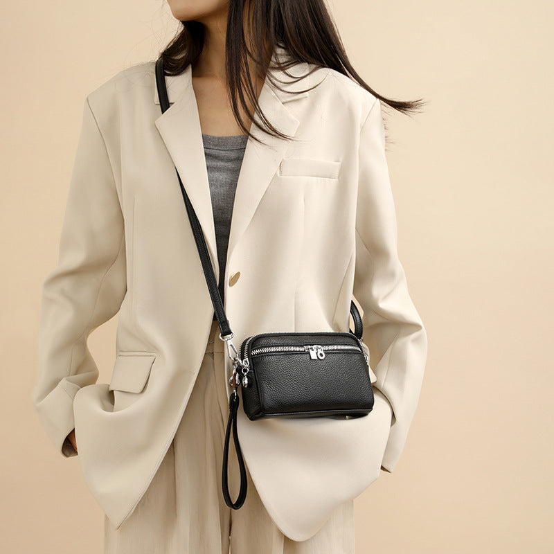 Women's First Layer Cowhide Fashion Genuine Leather Large Capacity Versatile Bags
