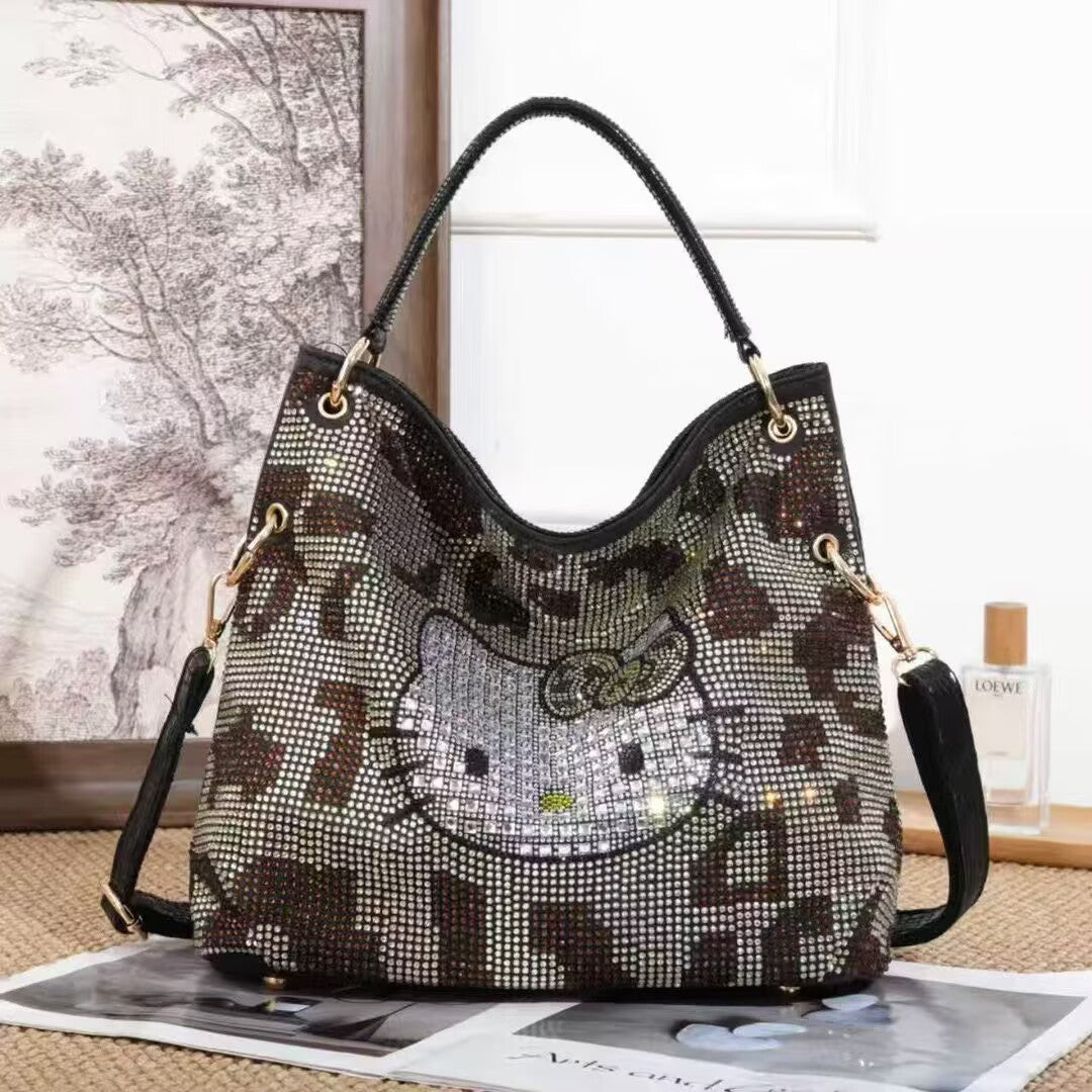 Women's Rhinestone High-grade For Commute Western Style Large Women's Shoulder Bag