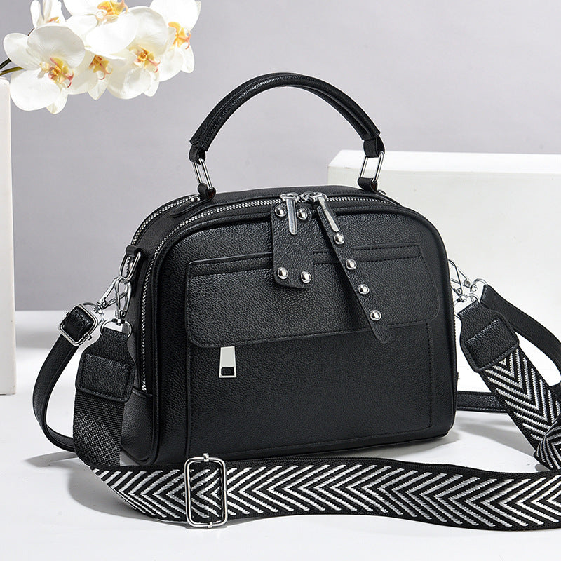 Pretty Stylish Texture Simple Multilayer One Handbags