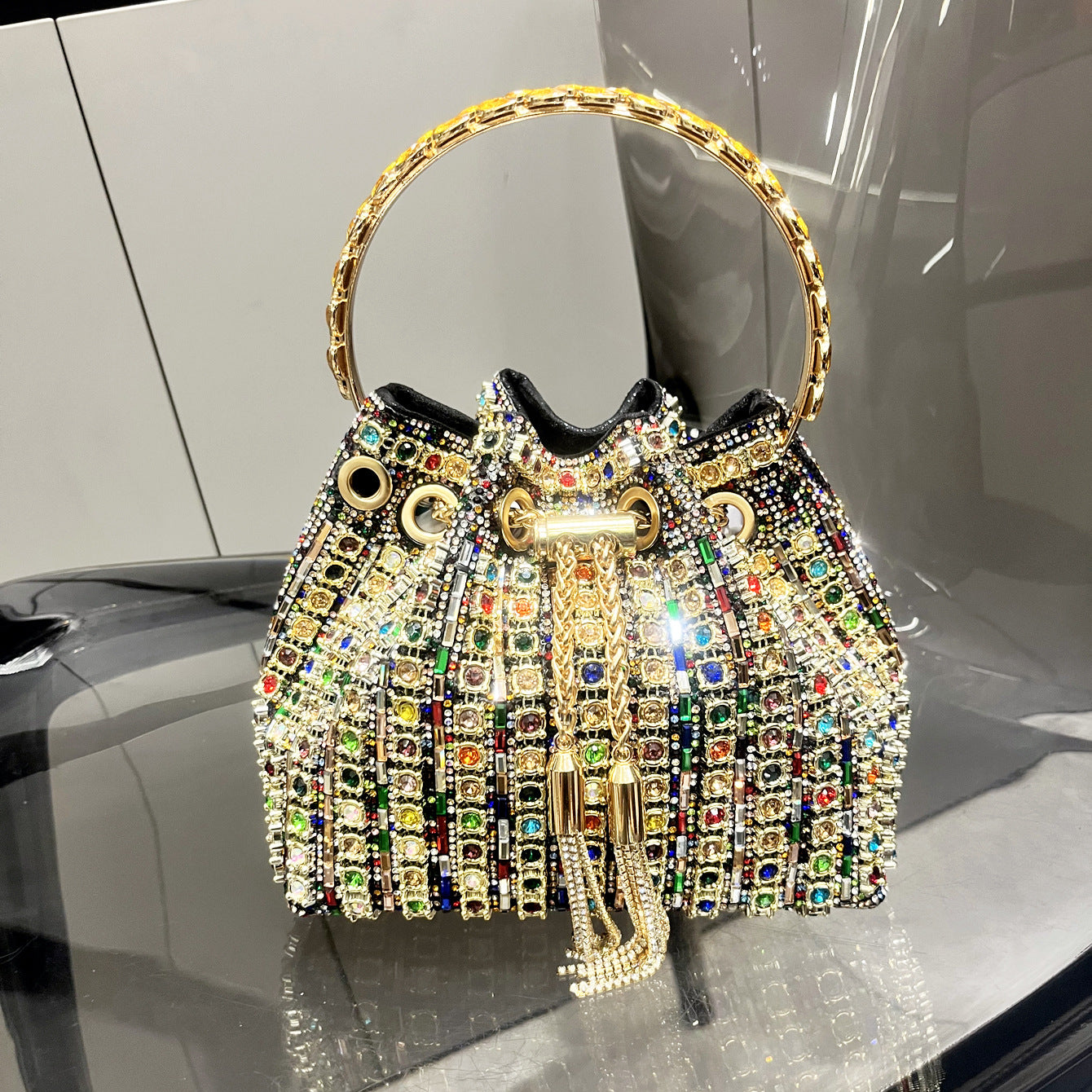 Women's Rhinestone Dinner Good-looking Fashion Diamond Chain Women's Messenger Bag