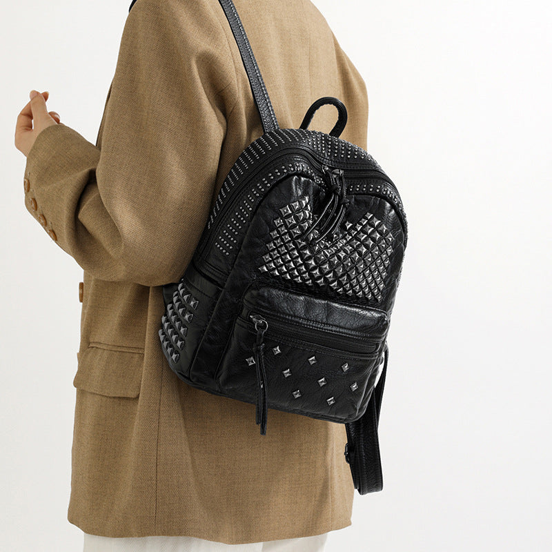 Women's Punk Rivet Iron Leisure Fashionable Phone Bags