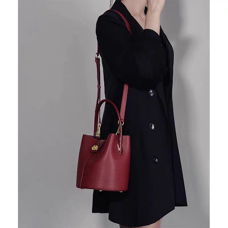 Women's Vegetable Basket High-grade Red Bridal Wedding Bucket Bag