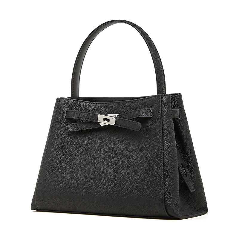 Women's Leather Kelly Versatile Large Capacity Portable Vegetable Basket Bags