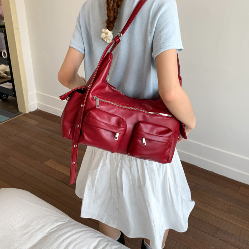 Fashion Commuter Niche Large College Out Women's Shoulder Bag