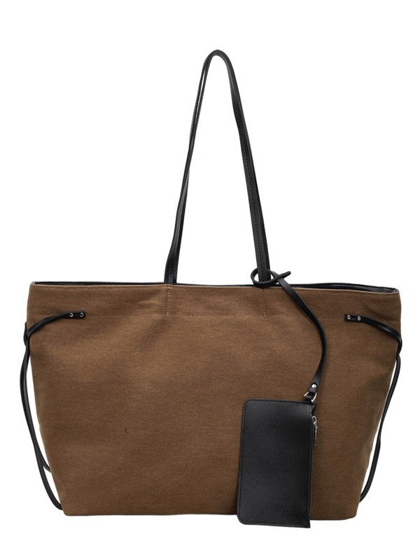 Women's Capacity Canvas Simple Fashion Lazy Underarm Commute Tote Bags