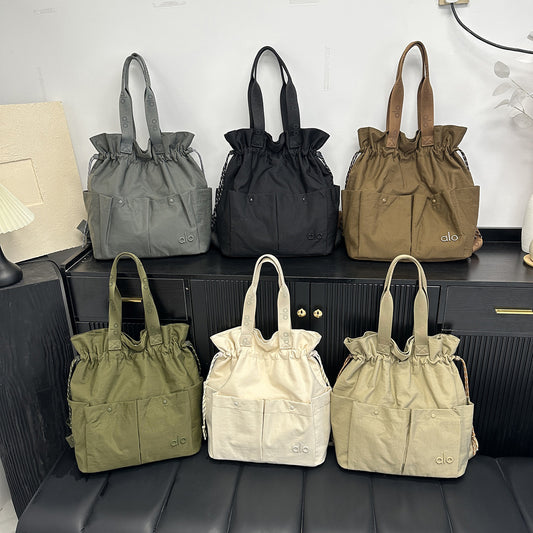Women's Drawstring Cloud Nylon Large Capacity Fashion Backpacks