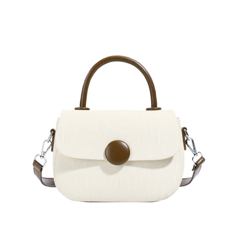 Women's Solid Color Trendy Unique Portable Air Small Square Bags