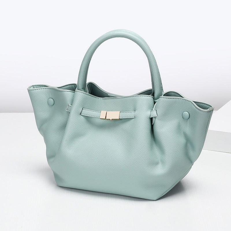 Women's Style Fashion Pleated Commuter Wings Simple Western Tote Bags