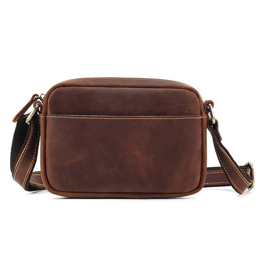 Men's High-grade Full Cowhide Genuine Leather Retro Men's Messenger Bags
