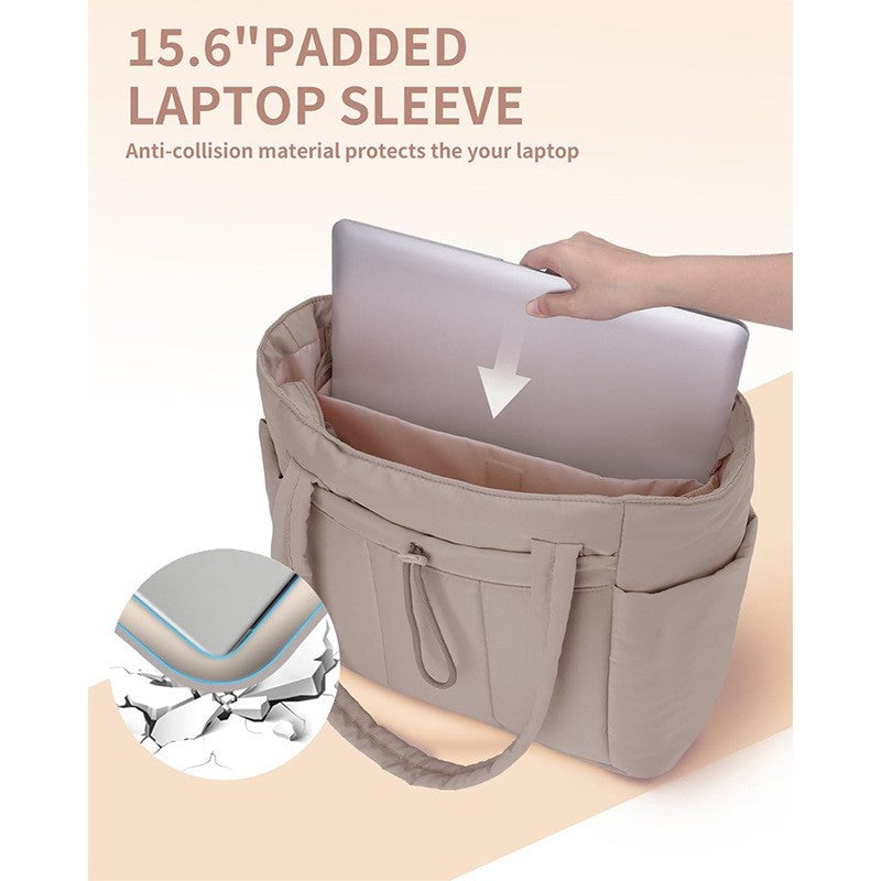 Graceful Attractive Women's Quilted Convenient Computer Shoulder Bags