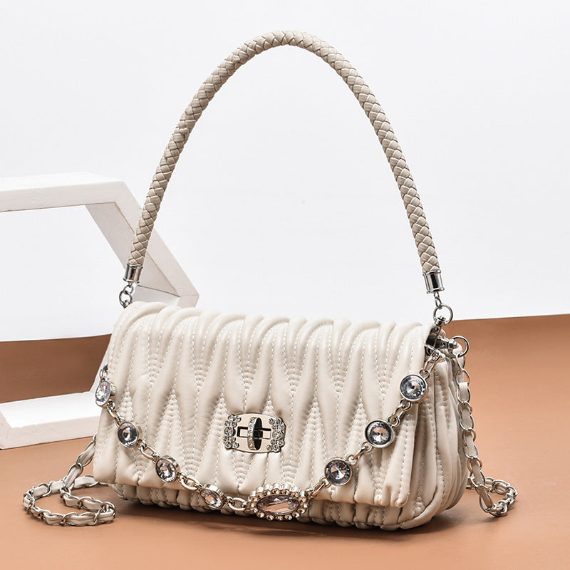 Women's French Minority Pearl Fashionable Underarm High-grade Versatile Women's Messenger Bag