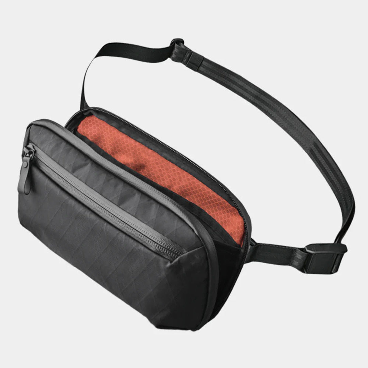 Multifunctional Zipper Tooling Waterproof Rhombus Commuter Men's Messenger Bag