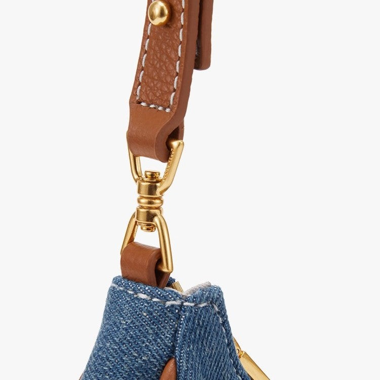 Attractive Fashion Denim Underarm Simple Niche Women's Shoulder Bag