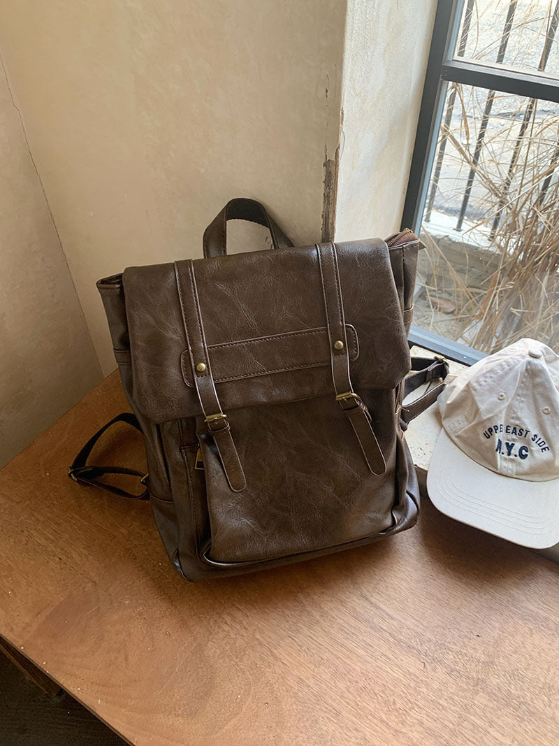 Uniform Preppy Style Retro Cambridge College Class Book Backpacks