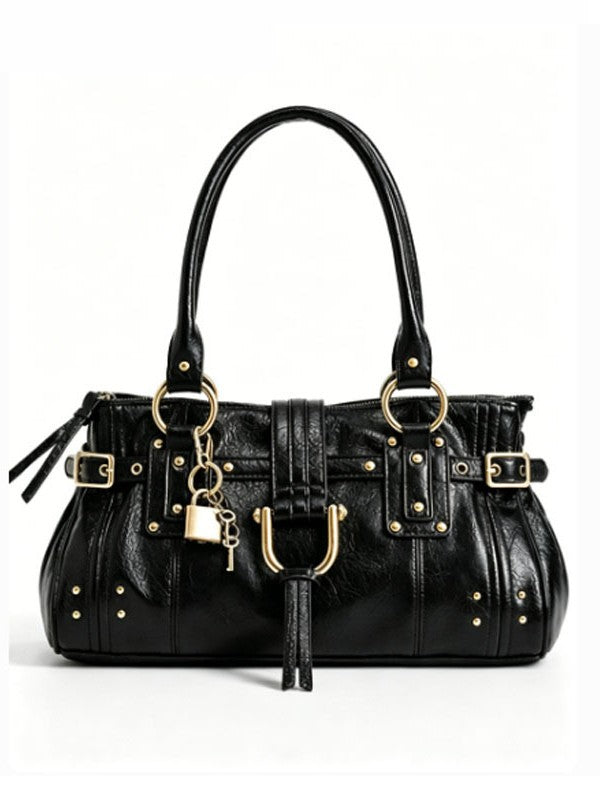 Women's Large Capacity Totes Design Vintage Rivet Tote Bag