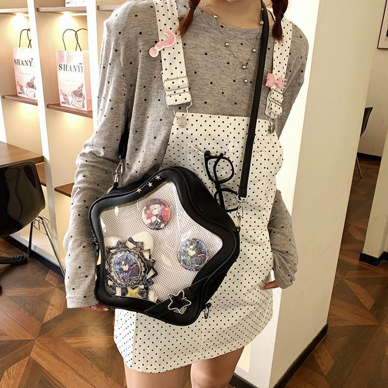 Cute Mini Two-dimensional Bar Cartoon Sweet Cool Women's Shoulder Bag