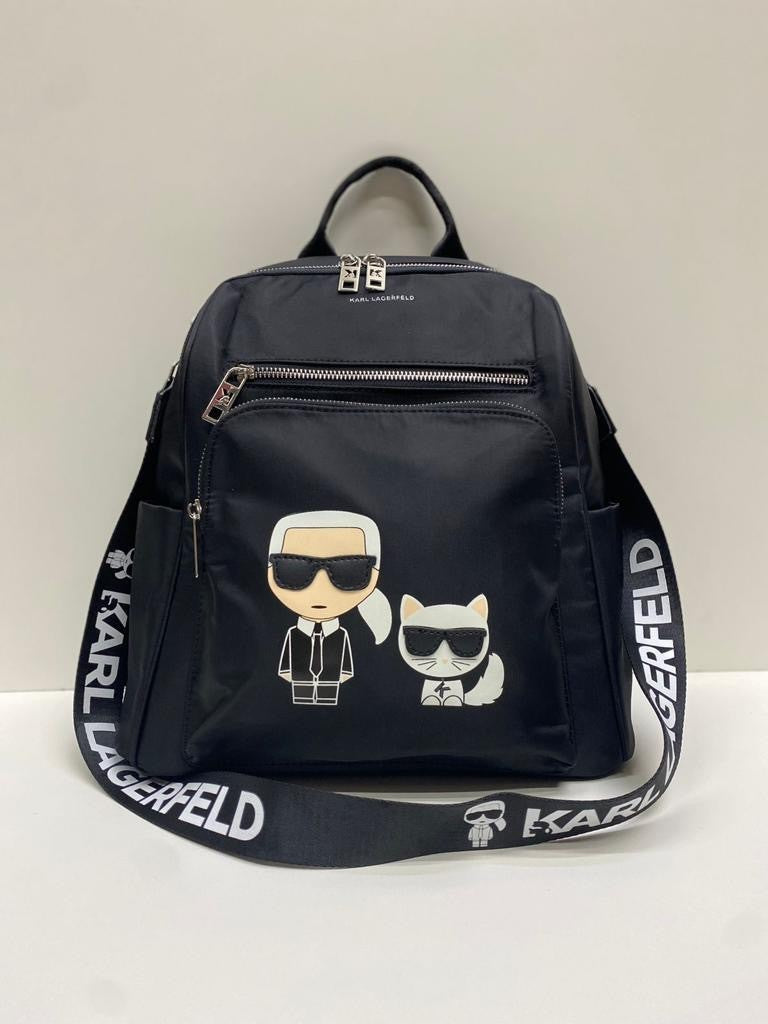 Women's Buddha Texture Cartoon Printed College Style Women's Backpack