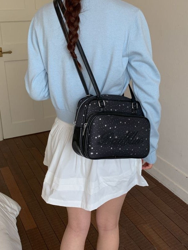 Women's Korean Exquisite Solid Color Design Cute Large Leisure Backpack