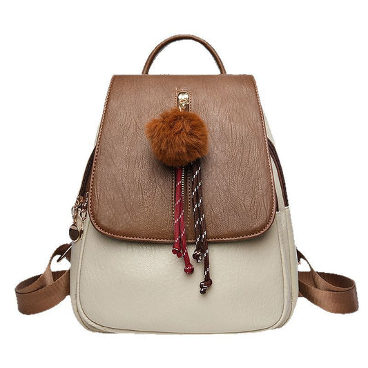 Women's Textured Simple Trendy Practical Lightweight Women's Backpack