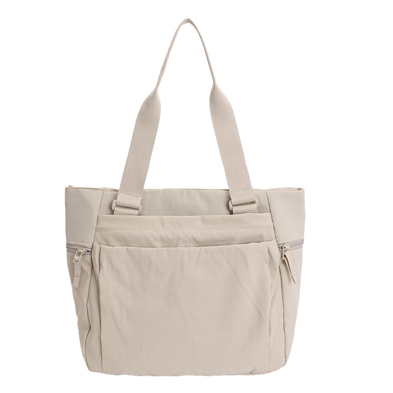 Capacity Totes Female For Class Lightweight Waterproof Nylon Handbags