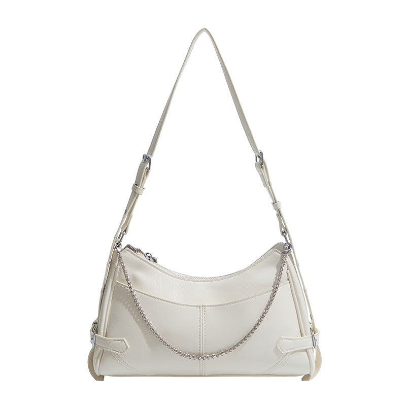 Women's Fashion Trendy Versatile Chain Large Capacity Underarm Bag