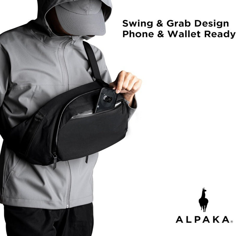Innovative Fashion Simple Solid Color Left Men's Messenger Bag
