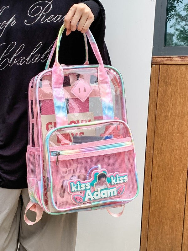 Transparent Lightweight Stadium Activity Waterproof Rucksack Large Leisure Backpack