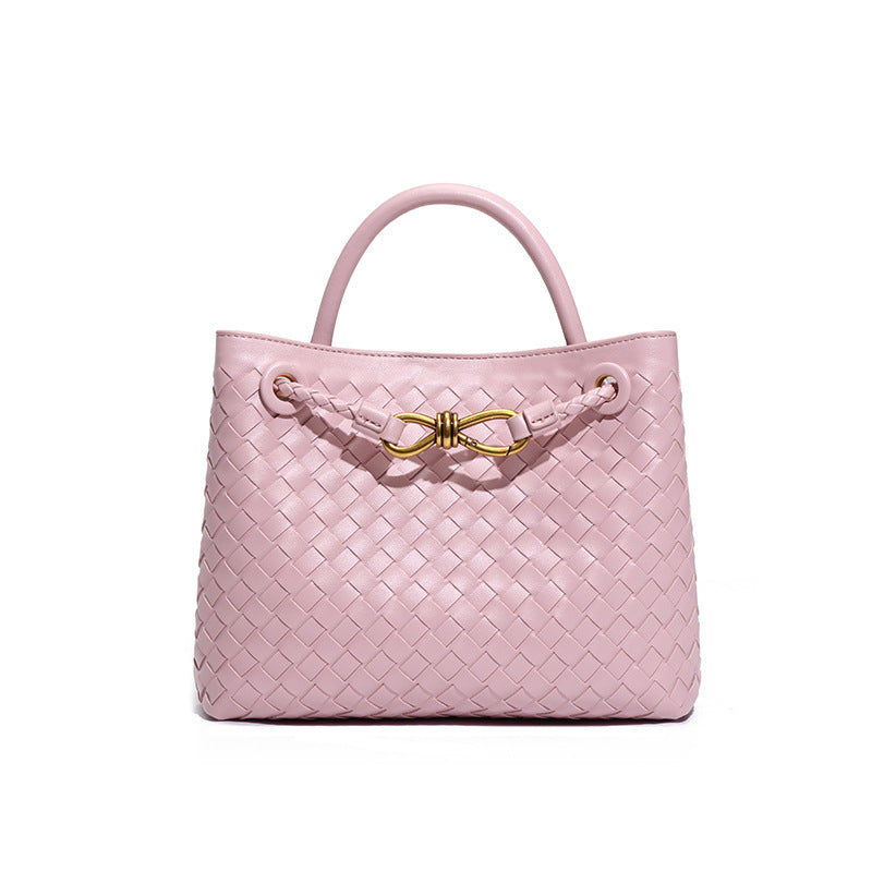 Women's Horizontal Versatile Bow Design String Clip Handbags