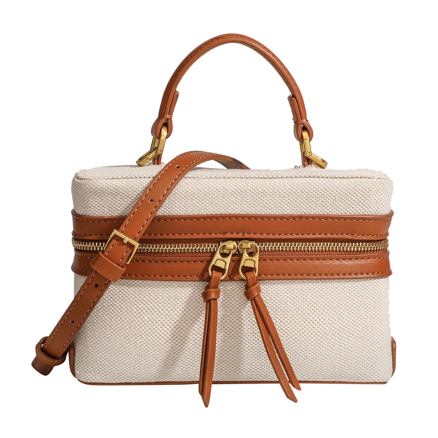 Retro Canvas Stitching Box Commute Portable Bags