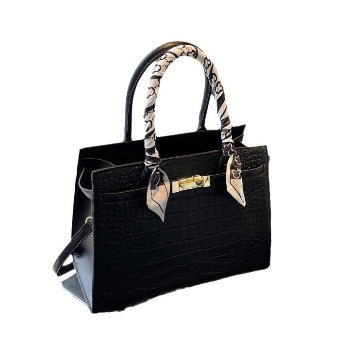 Western Style Height Stylish Textured Stone Bags