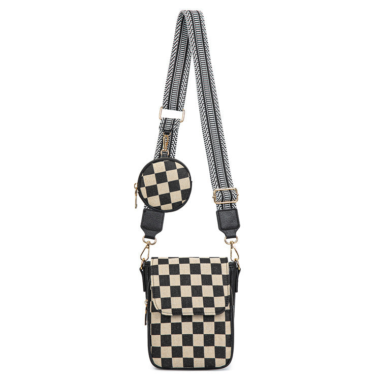 Women's Fashionable Earphone Portable Slot Function Women's Shoulder Bag
