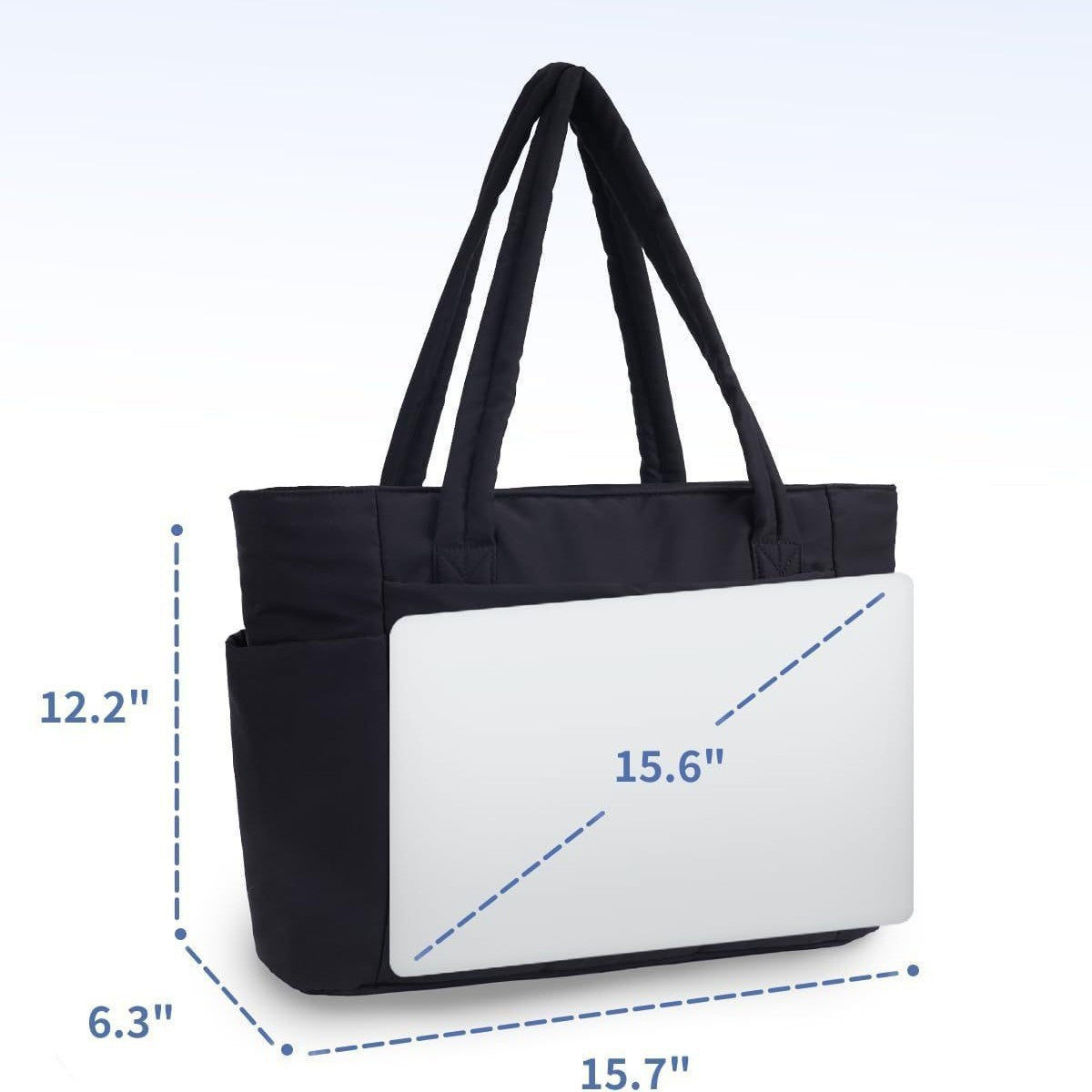 Classy Women's Quilted Large Capacity Computer Tote Bag