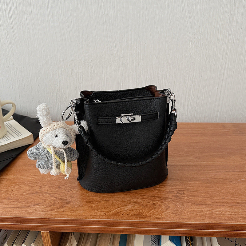 Women's Fashion Fresh Western Style Good-looking Portable Bucket Bags