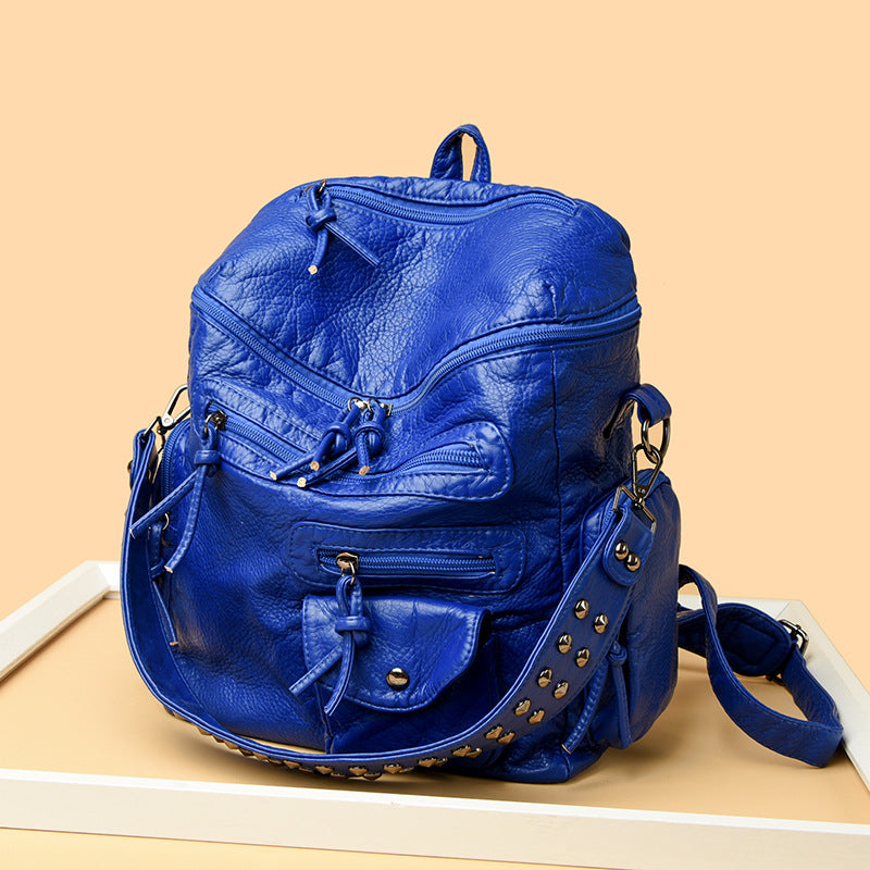 Female Trend Light Luxury Texture Western Style Leisure Backpack