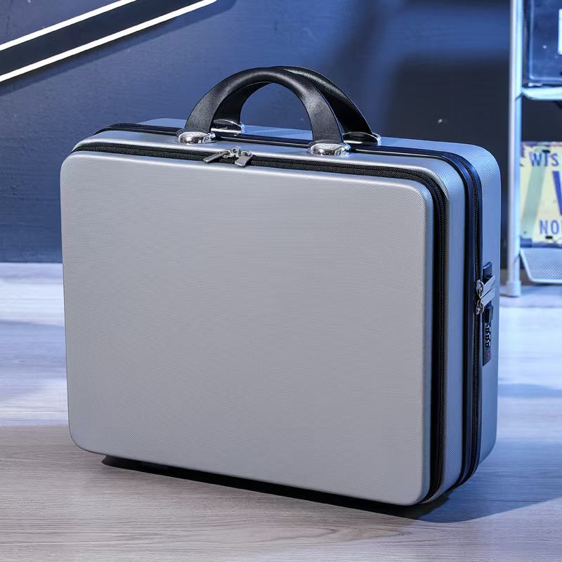 Women's & Men's Capital Business Front Open Cover Suitcase Inch Portable Password Cosmetic Case