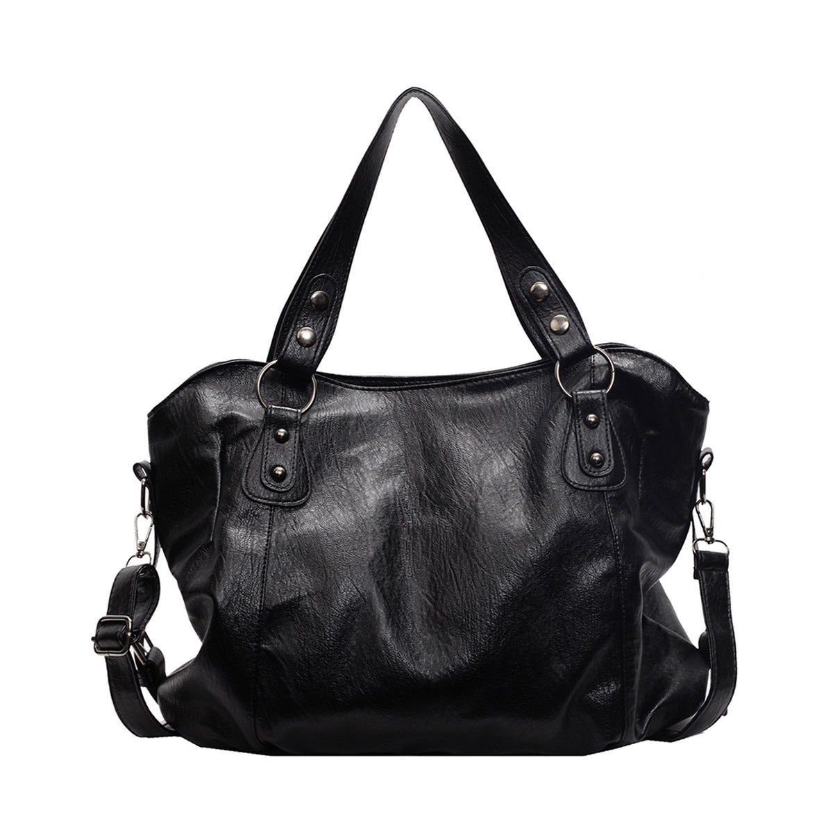 Fashion Simple Solid Color Everyday Joker Large Capacity Retro Tote Bag