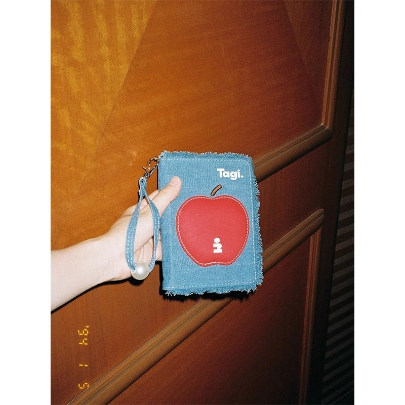 Pearl Denim Passport Storage Certificate Contrast Color Card Pack Card Sleeve