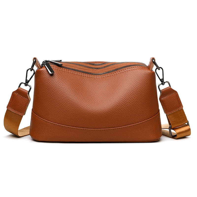 Women's Leather Fashionable Versatile Cowhide For Simple Shoulder Bags