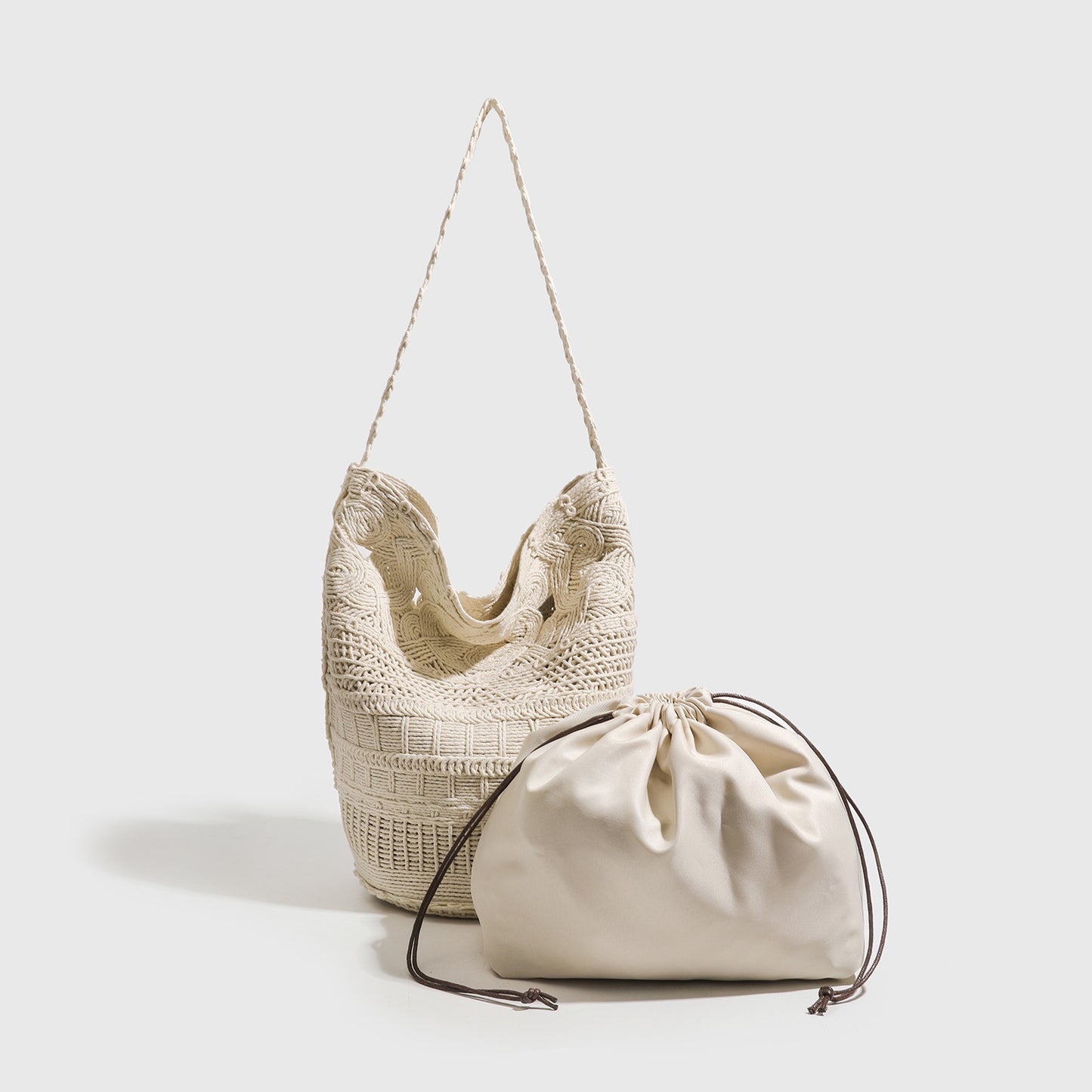 Women's Handmade Crocheted Large Vintage Summer Capacity Versatile Women's Handbag
