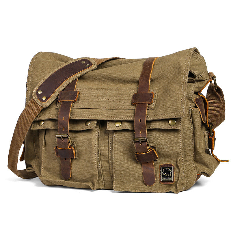 Men's Retro For Postman Fashionable Inch Computer Men's Messenger Bag