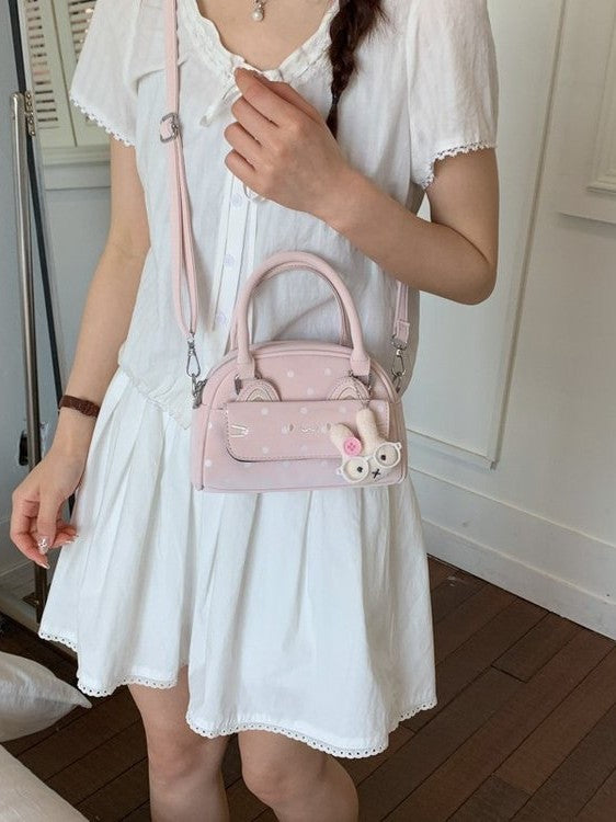 Women's Style Cute Cat Design Fashion Exquisite Polka Leisure Backpack