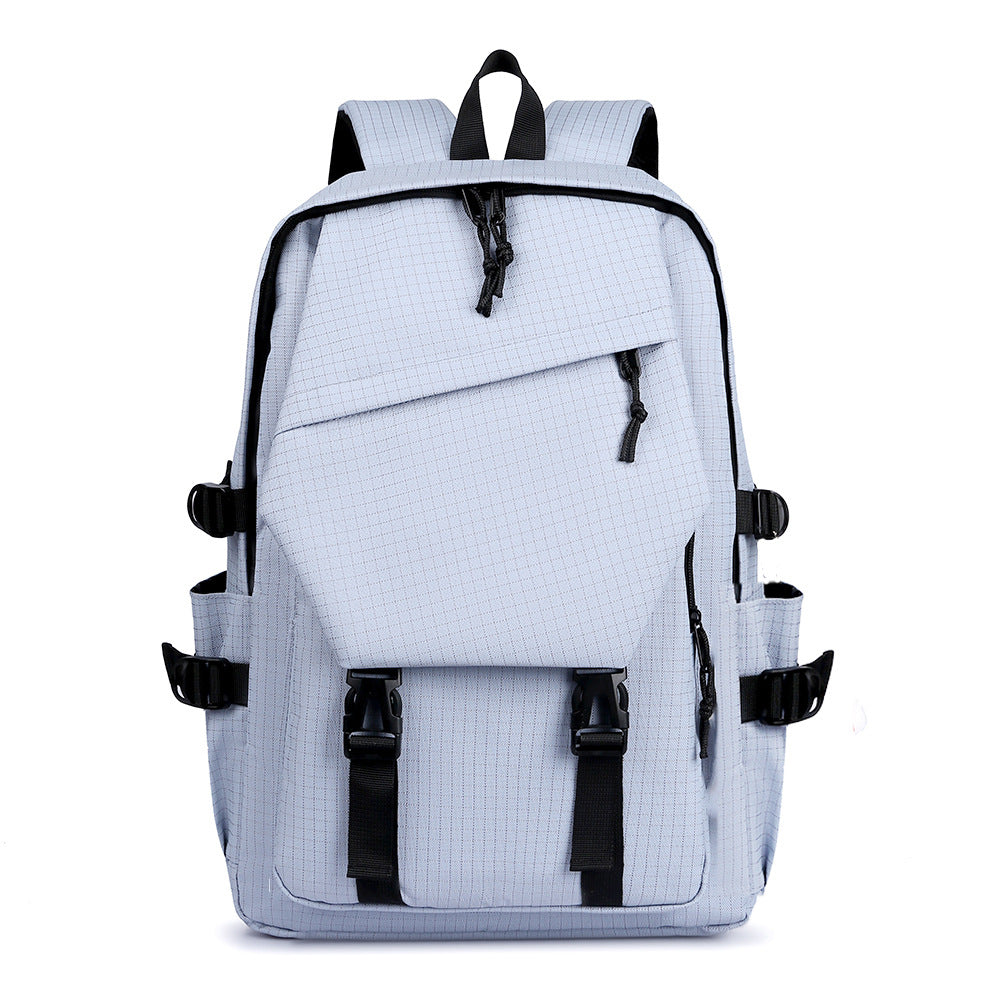 Trendy Simple Couple College Fashion Large Leisure Backpack