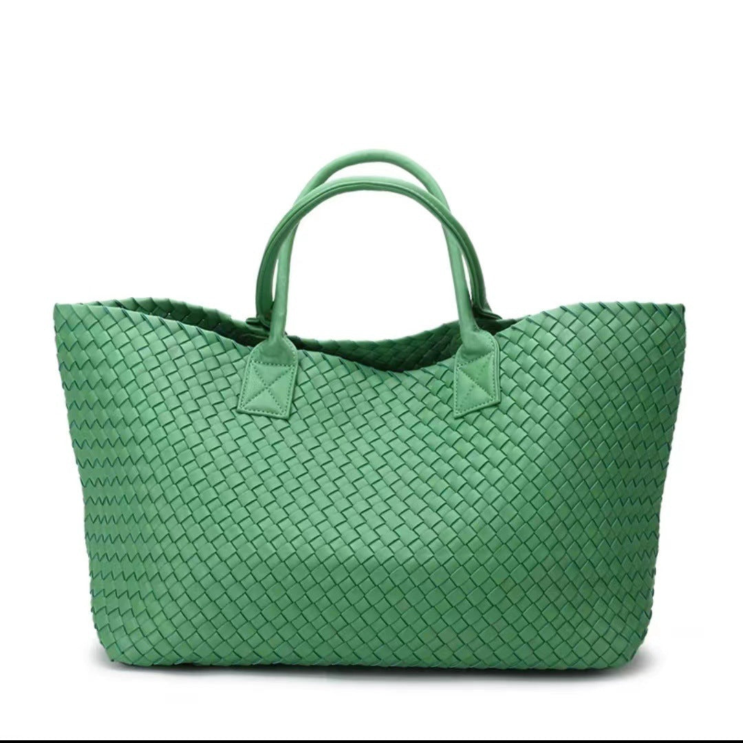 Women's Faye Wong Woven Large Capacity Totes Handmade Beach Women's Handbag