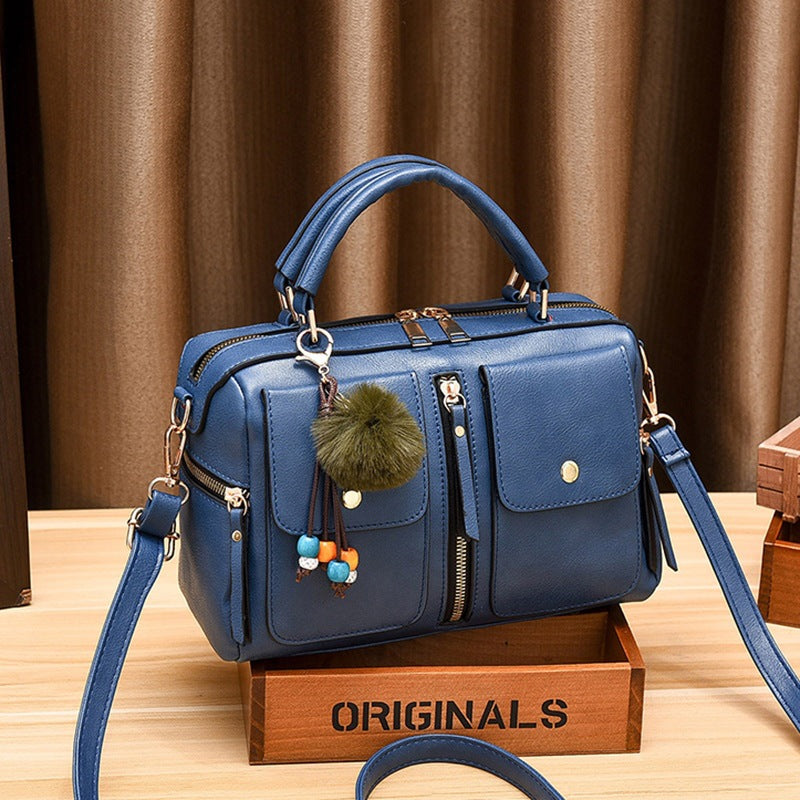 Stylish Women's Fashion Trendy Leather Pillow Shoulder Bags