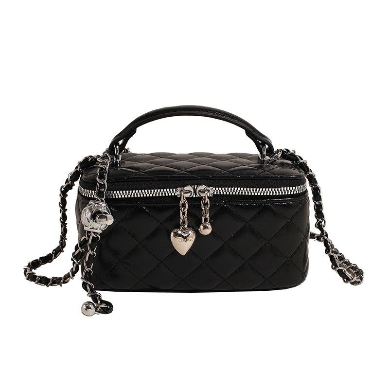 Women's High-grade Classic Style Spring Single Fashion Rhombus Bucket Bag